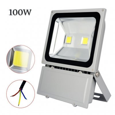 4 Pack 100W Watt 6300lm Cool White LED Flood Light