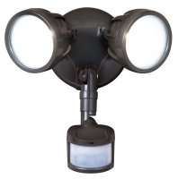 Outdoor Security MST18R17L LED Twin Head Motion Security Light,