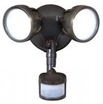 Outdoor Security MST18R17L LED Twin Head Motion Security Light,