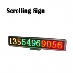 1 Row Scrolling Sign, muti color, metal case