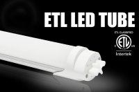 T8 15W 4ft LED Tubes ETL cETL Listed